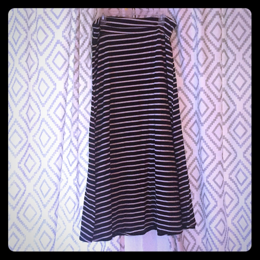 Striped Maxi Skirt
